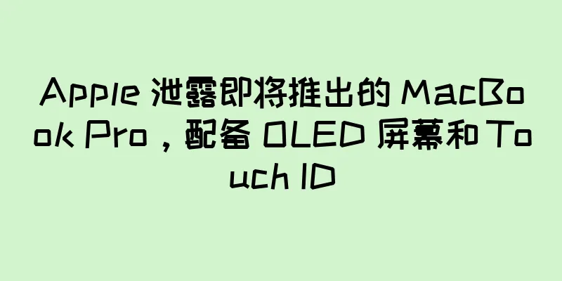 Apple 泄露即将推出的 MacBook Pro，配备 OLED 屏幕和 Touch ID