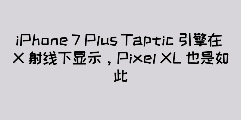 iPhone 7 Plus Taptic 引擎在 X 射线下显示，Pixel XL 也是如此