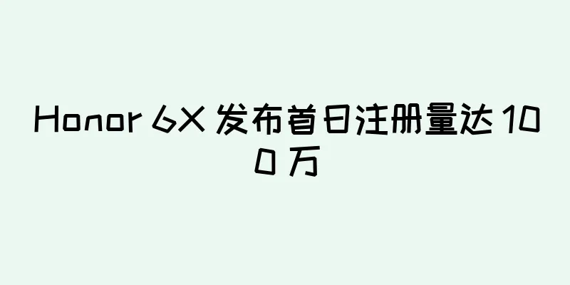 Honor 6X 发布首日注册量达 100 万