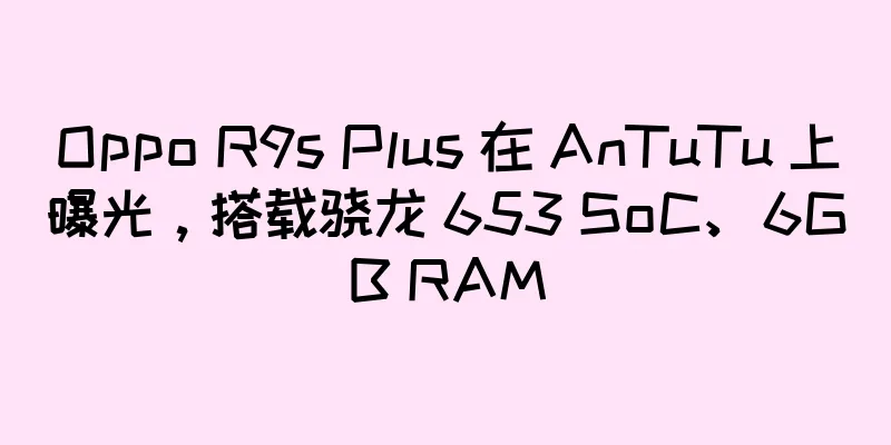 Oppo R9s Plus 在 AnTuTu 上曝光，搭载骁龙 653 SoC、6GB RAM