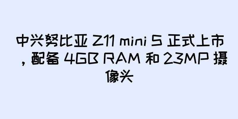 中兴努比亚 Z11 mini S 正式上市，配备 4GB RAM 和 23MP 摄像头