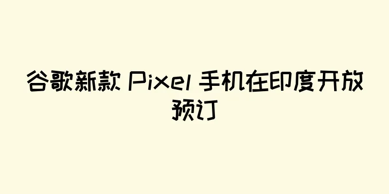 谷歌新款 Pixel 手机在印度开放预订