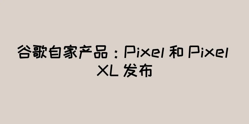 谷歌自家产品：Pixel 和 Pixel XL 发布
