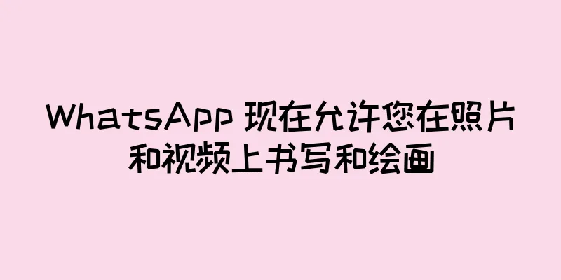 WhatsApp 现在允许您在照片和视频上书写和绘画