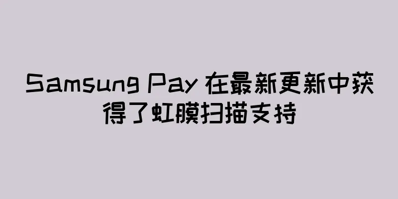 Samsung Pay 在最新更新中获得了虹膜扫描支持