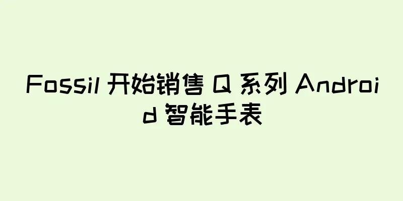 Fossil 开始销售 Q 系列 Android 智能手表