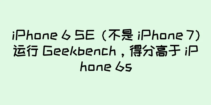 iPhone 6 SE（不是 iPhone 7）运行 Geekbench，得分高于 iPhone 6s