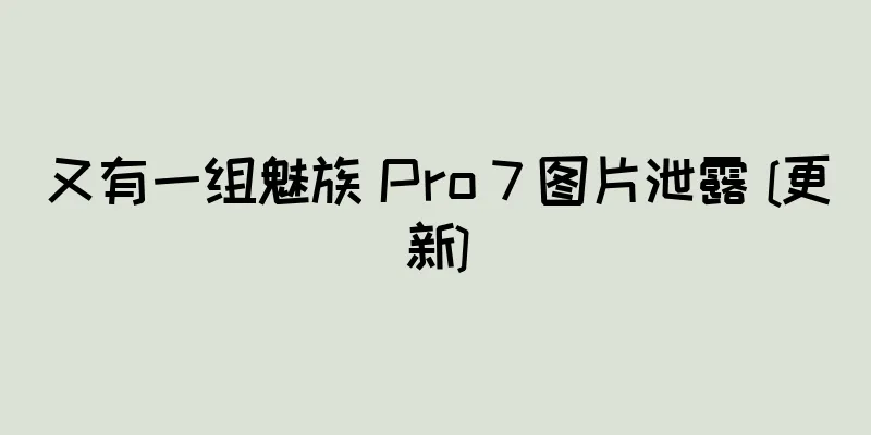 又有一组魅族 Pro 7 图片泄露 [更新]