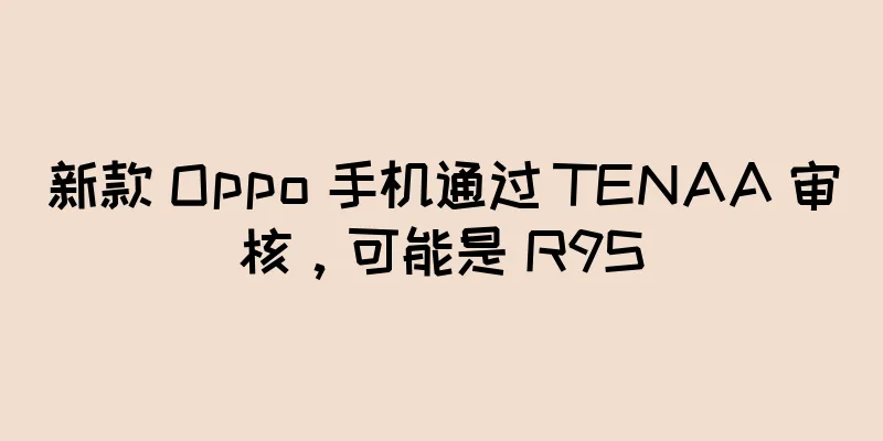新款 Oppo 手机通过 TENAA 审核，可能是 R9S