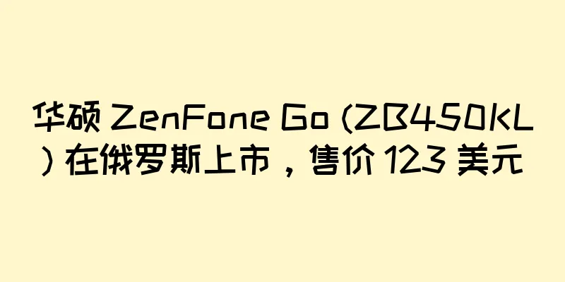 华硕 ZenFone Go (ZB450KL) 在俄罗斯上市，售价 123 美元