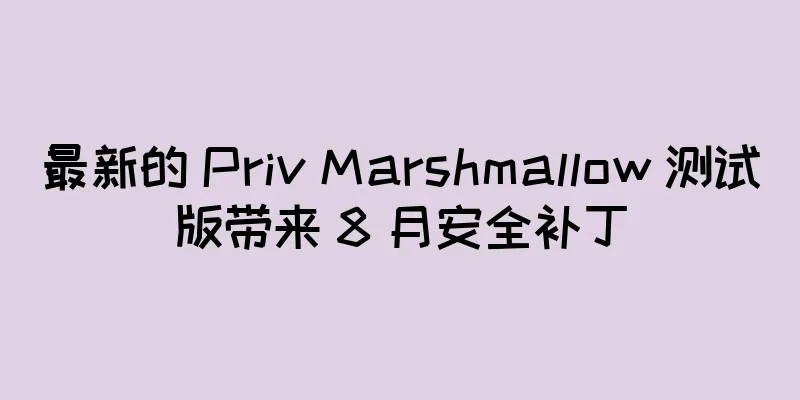 最新的 Priv Marshmallow 测试版带来 8 月安全补丁