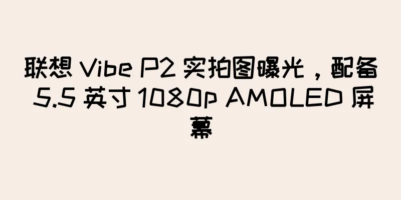 联想 Vibe P2 实拍图曝光，配备 5.5 英寸 1080p AMOLED 屏幕
