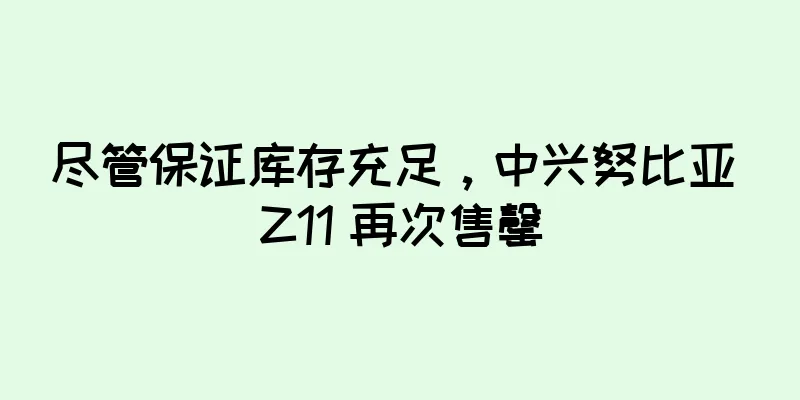 尽管保证库存充足，中兴努比亚 Z11 再次售罄