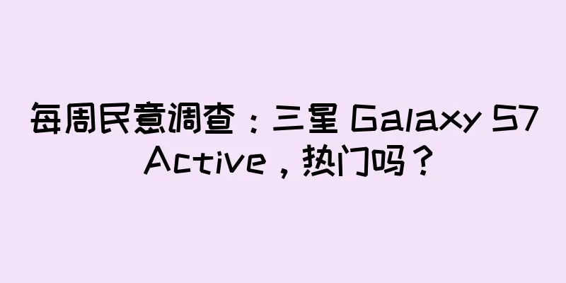 每周民意调查：三星 Galaxy S7 Active，热门吗？