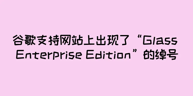 谷歌支持网站上出现了“Glass Enterprise Edition”的绰号