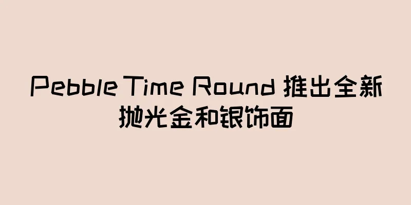 Pebble Time Round 推出全新抛光金和银饰面